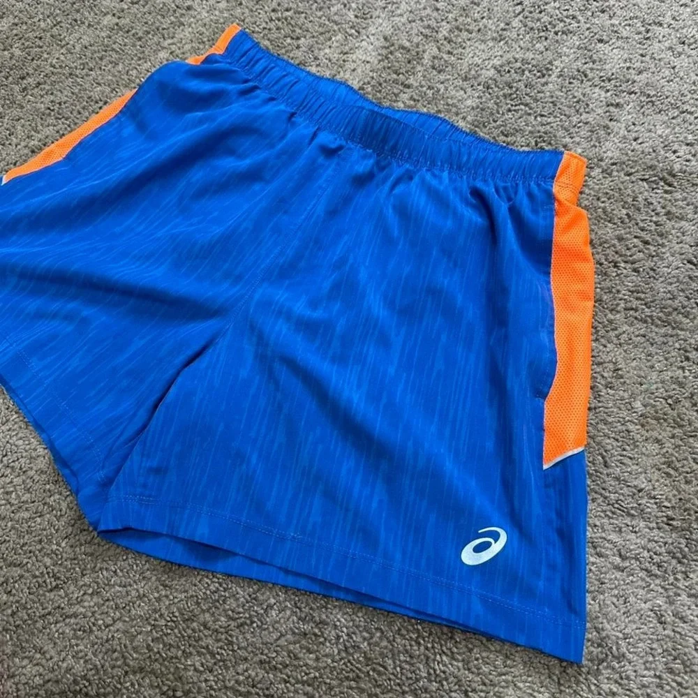 ASICS‎ Woman's blue and orange running shorts Size L #running #athleticwear - Picture 2 of 7